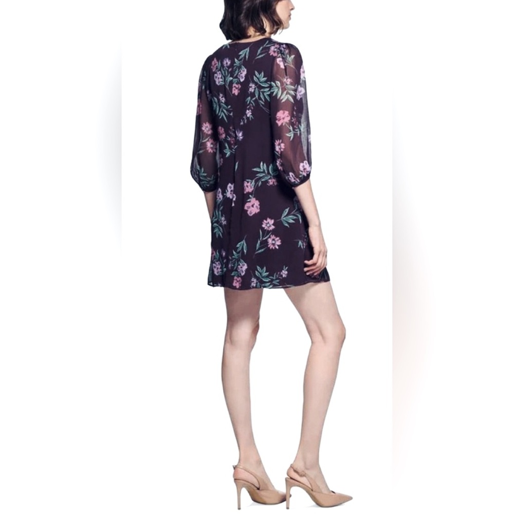 Calvin Klein Navy Chic Floral Long Sleeve Dress - Picture 7 of 7